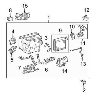 Toyota OE - Air Conditioner & Heater - Evaporator & Heater Components