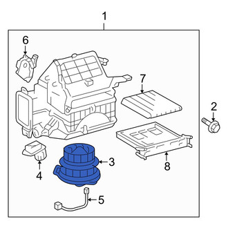 Toyota OE - HVAC Blower Motor Assembly