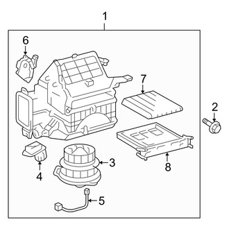 Toyota OE - Air Conditioner & Heater - Blower Motor & Fan