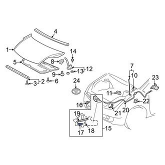 Toyota OE - Front Hood Pop Up Spring