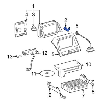 Toyota OE - Right GPS Navigation System Bracket
