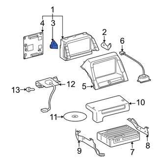 Toyota OE - Left GPS Navigation System Bracket