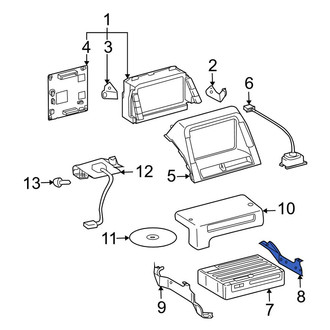 Toyota OE - Right GPS Navigation Control Module Bracket