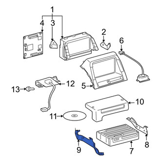 Toyota OE - Left GPS Navigation Control Module Bracket