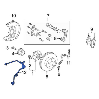 Toyota OE - Front Left ABS Wheel Speed Sensor