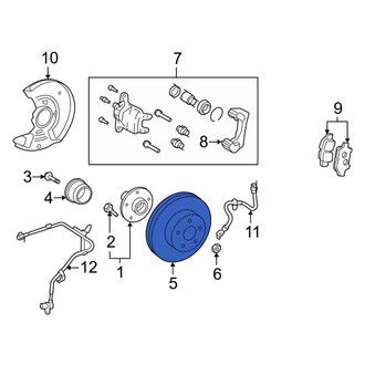 Toyota OE - Front Disc Brake Rotor