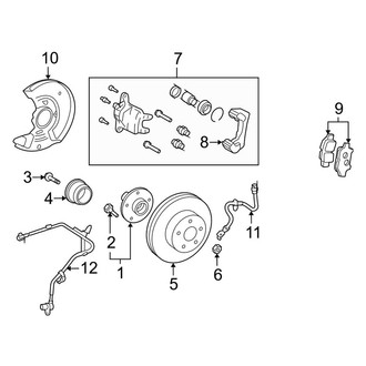 Toyota OE - Front Suspension - Brake Components