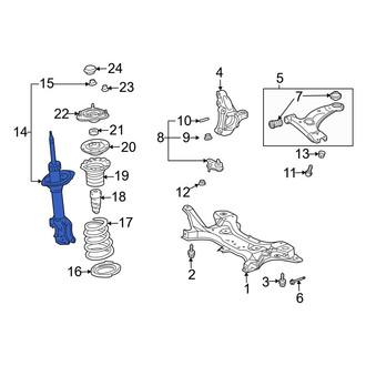 Toyota OE - Front Left Suspension Strut