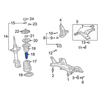 Toyota OE - Front Suspension Strut Bumper