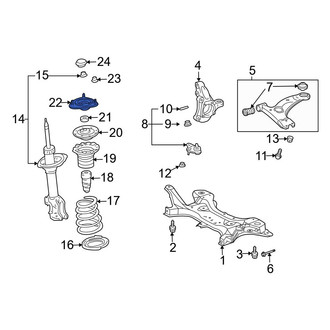 Toyota OE - Front Suspension Strut Mount