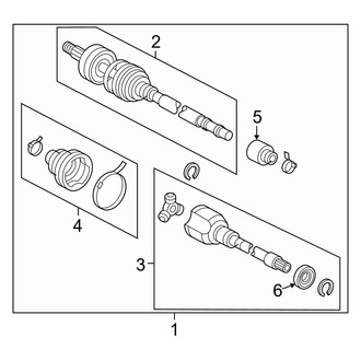 Toyota OE - Front Suspension - Drive Axles