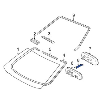 Toyota OE - Front Interior Rear View Mirror Cover