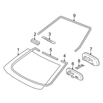 Toyota OE - Windshield - Glass