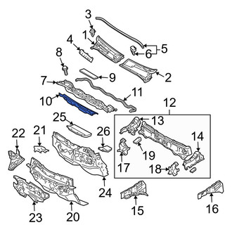 Toyota OE - Front Lower Cowl Insulator