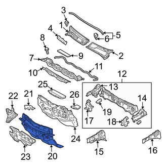 Toyota OE - Front Firewall
