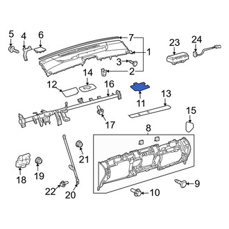 Toyota OE - Right Outer Instrument Panel Pad