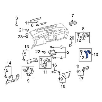 Toyota OE - Right Inner Dashboard Air Vent