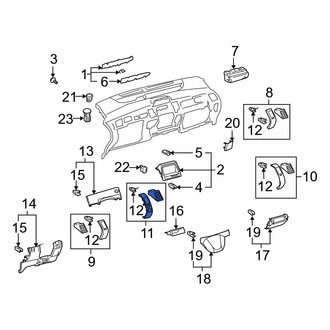 Toyota OE - Left Inner Dashboard Air Vent