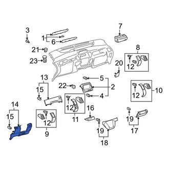 Toyota OE - Lower Instrument Panel Knee Bolster