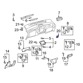 Toyota OE - Instrument Panel Cover