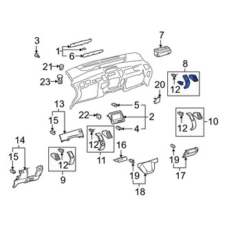 Toyota OE - Right Outer Dashboard Air Vent