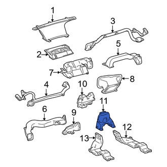 Toyota OE - Rear Upper Instrument Panel Air Duct