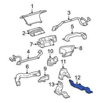 Toyota OE - Rear Right Lower Instrument Panel Air Duct
