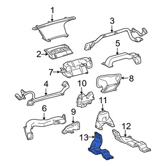 Toyota OE - Rear Left Lower Instrument Panel Air Duct