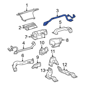 Toyota OE - Front Right Upper Outer Instrument Panel Air Duct