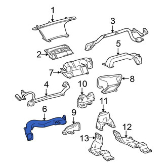 Toyota OE - Front Left Upper Inner Instrument Panel Air Duct