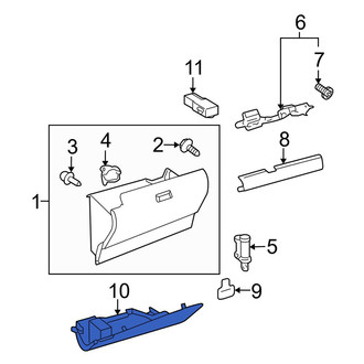 Toyota OE - Front Glove Box Housing