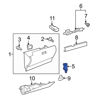 Toyota OE - Front Glove Box Door Bumper