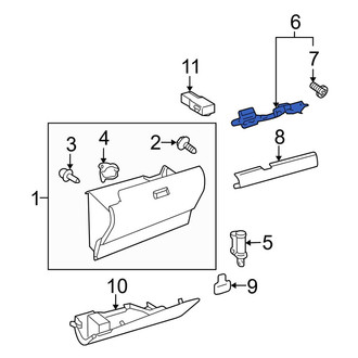 Toyota OE - Front Glove Box Latch