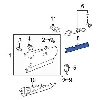 Toyota OE - Front Glove Box Door Cover