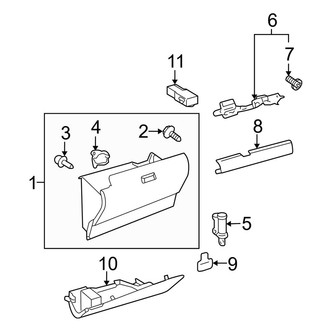Toyota OE - Instrument Panel - Glove Box
