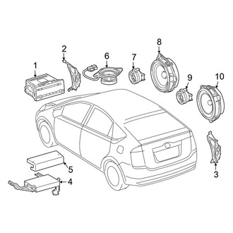 Toyota OE - Instrument Panel - Sound System