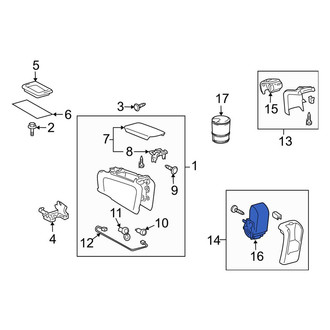 Toyota OE - Rear Console Cup Holder