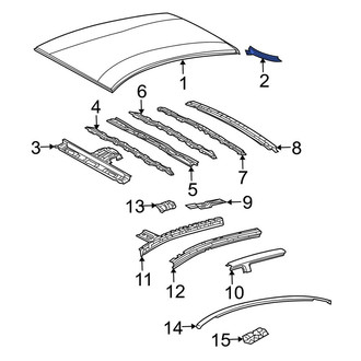 Toyota OE - Left Roof Panel Bracket