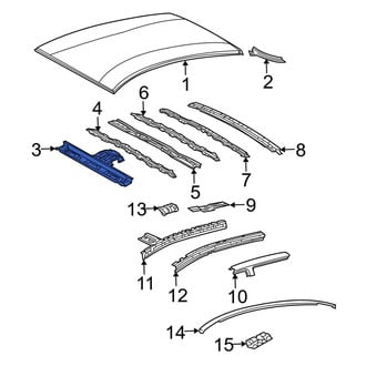 Toyota OE - Front Roof Header Panel