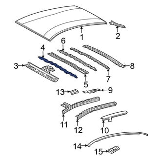 Toyota OE - Front Roof Panel Reinforcement