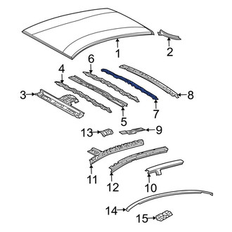 Toyota OE - Rear Roof Panel Reinforcement
