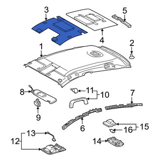 Toyota OE - Front Roof Insulator