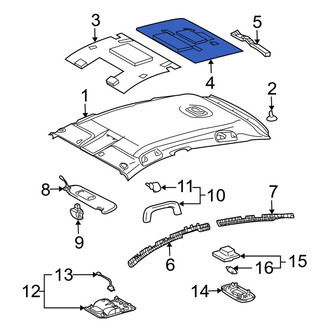 Toyota OE - Center Roof Insulator
