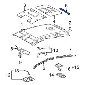 Toyota OE - Rear Left Roof Insulator