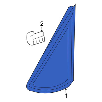 Toyota OE - Front Left Vent Window Assembly