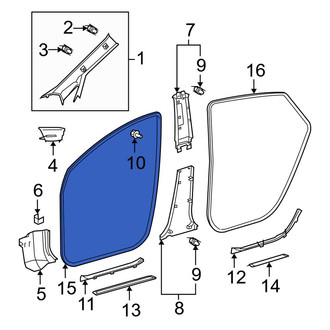 Toyota OE - Front Right Outer Door Seal