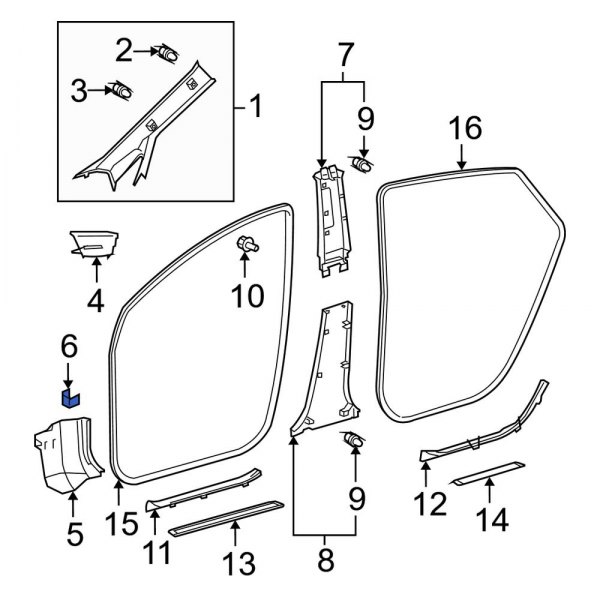 Kick Panel Retainer