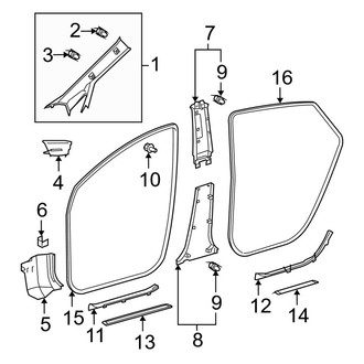 Toyota OE - Pillars, Rocker & Floor - Interior Trim