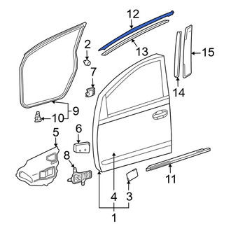 Toyota OE - Front Right Black Out Tape
