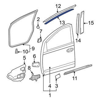 Toyota OE - Front Right Trim Stripe Tape